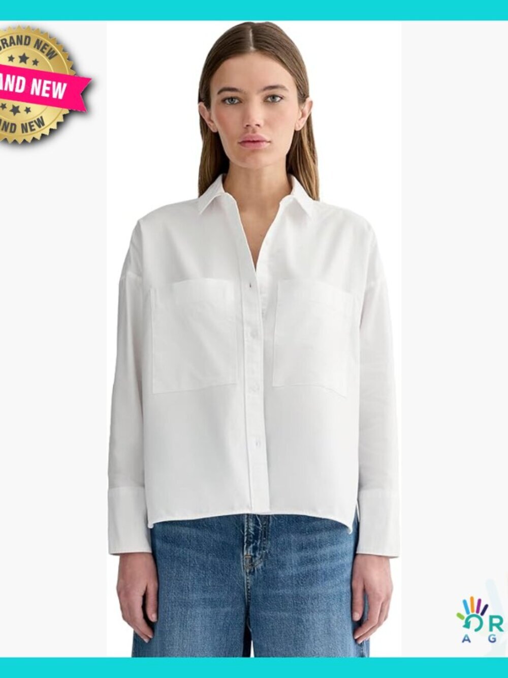 Oversized Boxy Oxford Button Down Shirt Relaxed Fit Organic Cotton Classic
